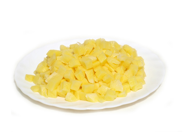 zemiaky čistené kocky